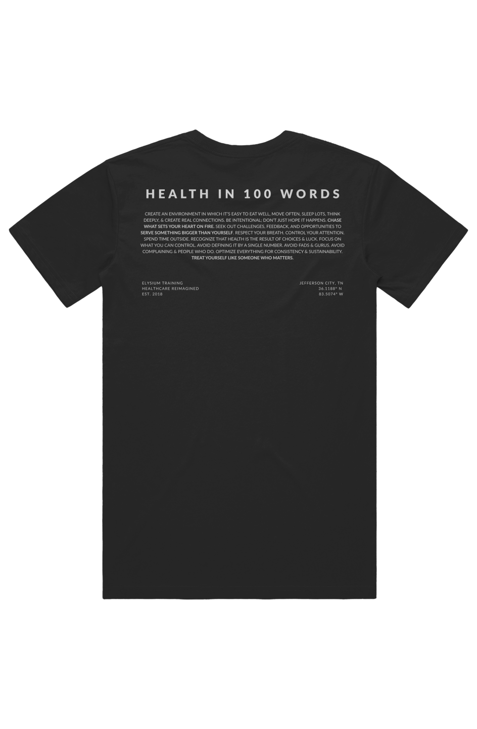 Health in 100 Words Tee