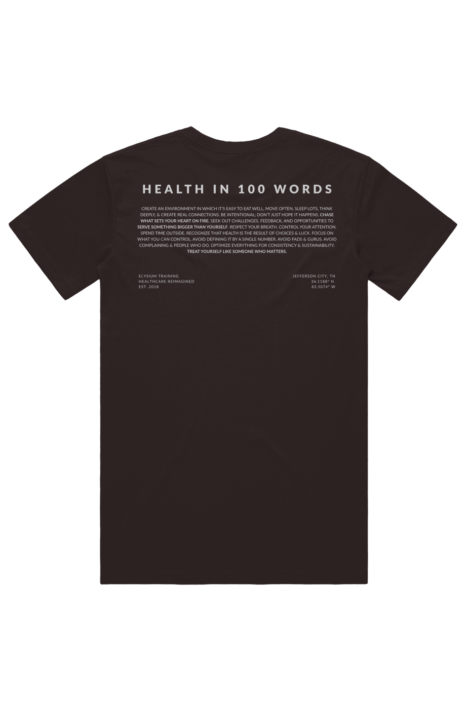 Health in 100 Words Tee